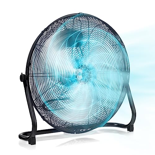 COSTWAY Ventilador Industrial de 160W, Ventilador Portatil Potente con 3 Velocidades, Ventilador...