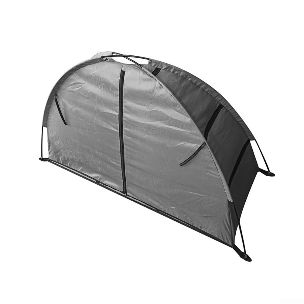 Camping-Schuhregal mit 9 Ablagen, zusammenklappbarer Zelt-Organizer für Wohnmobil-Schrank, robuste, tragbare Hängeregale mit Bodengurten für Outdoor-Wandern (grau)