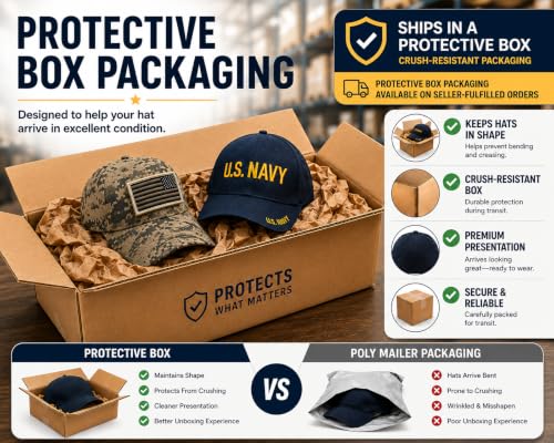 Image of US Army Veteran Hat for Men - Officially Licensed Military Baseball Cap, Gift for Veterans