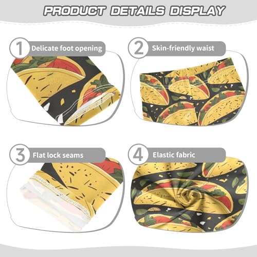 Kids High Waist Taco Leggings for Toddler Girls 4T 202b33243