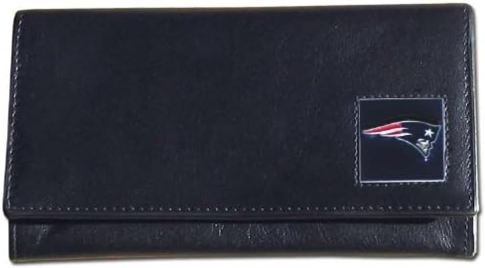 NFL Siskiyou Sports Womens New England Patriots Leather Women's Wallet One Size Black
