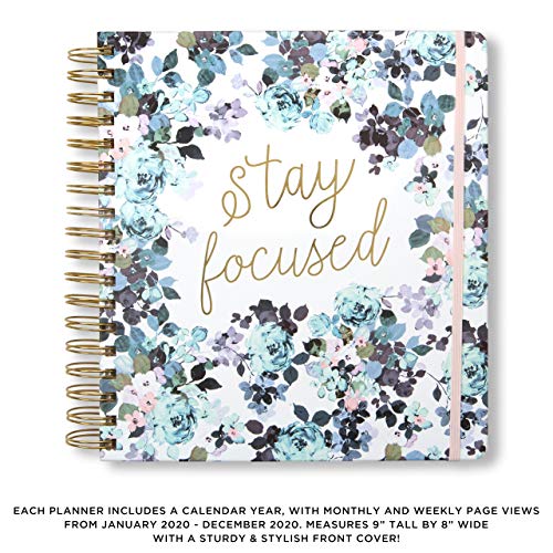 2020 Stay Focused, 12 Month Daily Planners/Calendars: Tri-Coastal Design Planners with Monthly, Weekly and Daily Views - Personal Planner Notebook for Work or Home - Thumbnail 2