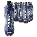 Boost Energy Drink Original Flavour - 12 Pack Drinks with Caffeine, Taurine and Vitamin B Carbonated Energy Drinks Gluten Free Vegan Low Calorie Fizzy Drinks Multipack 12x1L