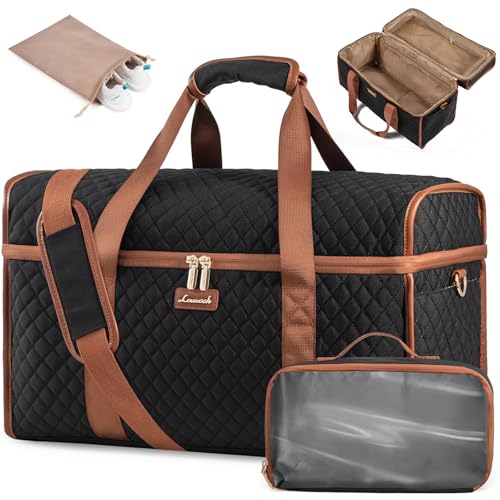 LOVEVOOK Groß Reisetasche Damen, Große Öffnung Weekender Handgepäck Tasche Travel Duffle Bag, Wasserdicht Kliniktasche Geburt Krankenhaustasche Sporttasche für Flugzeug Reise Sport Gym
