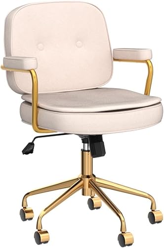Miniatura 5 de THEETAYY Silla de oficina en casa, silla de oficina de piel sintética, sillón de ocio moderno para oficina en casa, estudio, habitación de invitados