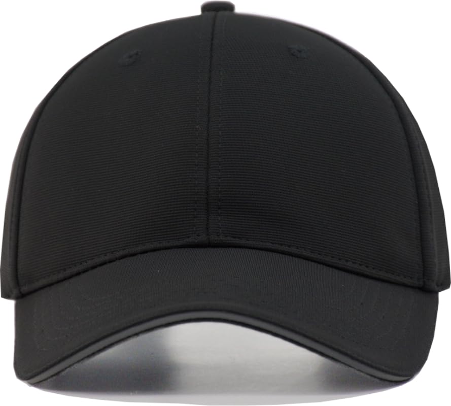 Image of TSSGBL Men's Plain Baseball Hat - OSFM & XXL Big Head Fit，Adjustable Structured Ball Cap with Reflective Sandwich Brim