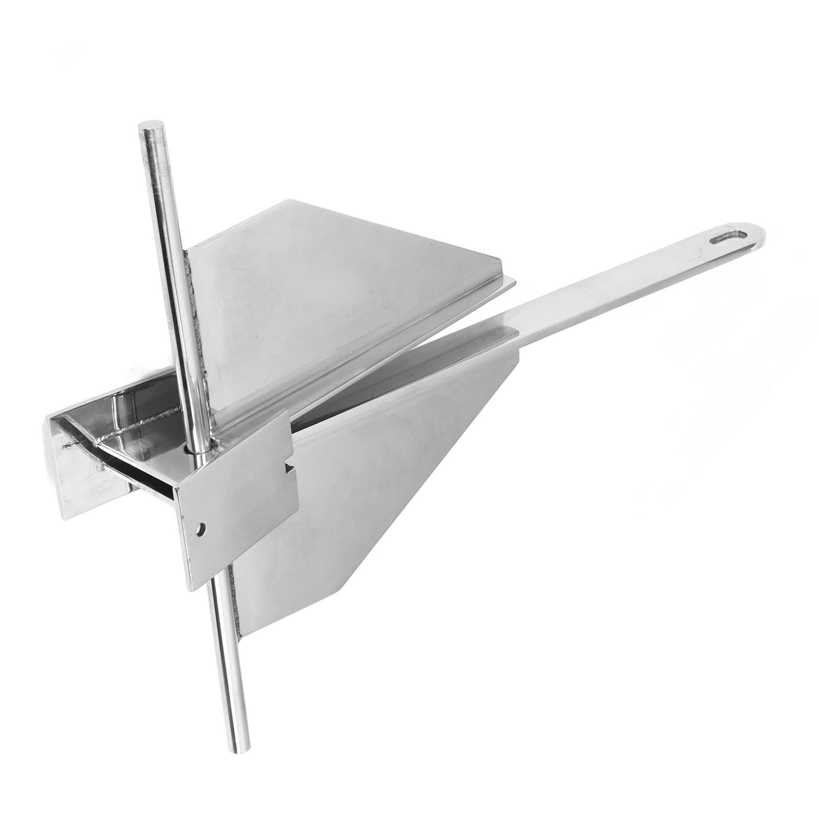 Ejoyous Ancora per Barche Ancora con Rampino in Acciaio Inossidabile 5 Kg Antiruggine Affondamento Rapido Forte Presa per Yacht e Design Saldato a Caldo 55 X 47 Cm per Fondali Marini di Sabbia e Fango