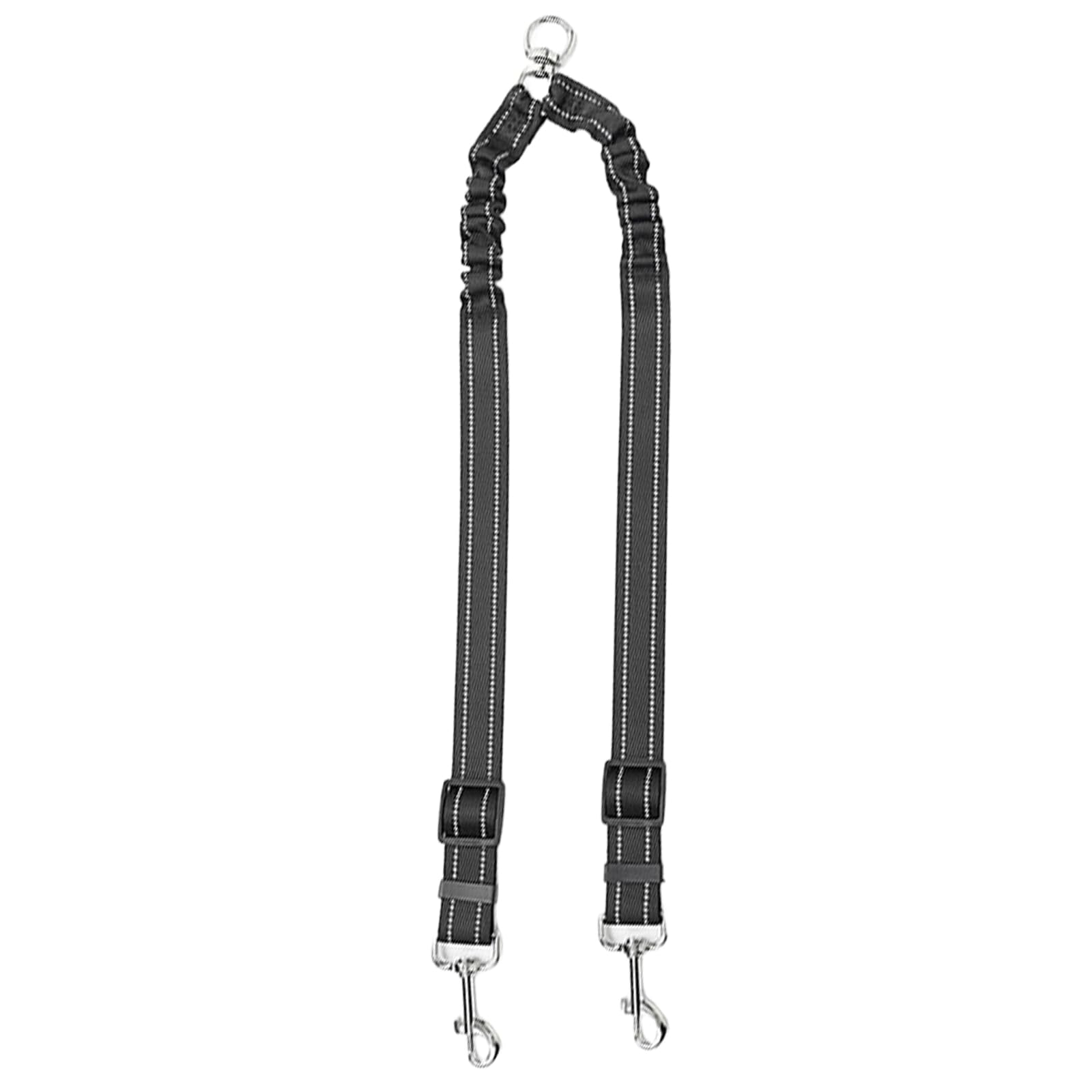 MICFENY Reflective Strips Double Head Dog Leash For Walking Two Dog Reinforced Nylon Training Rope with Metal Buckles for Breeds