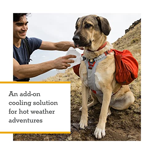 RUFFWEAR Swamp Cooler Core, 3-Lagen-Einsatz für Westen und Hundejacken, kühlender Brusteinsatz, stabilisiert Rucksäcke und Geschirre, hält Hunde bei heißem Wetter kühl, Graphite Gray, X Small