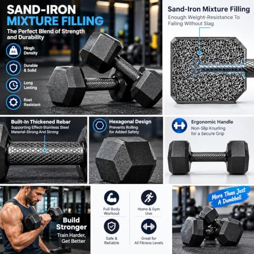 Victory Hexa 10Kg (5kg X 2) Dumbbells - Image 4