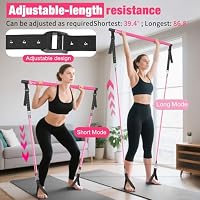 Bbtops Pilates Bar Kit with Resistance Bands,Full Body Workout Equipment — image 3