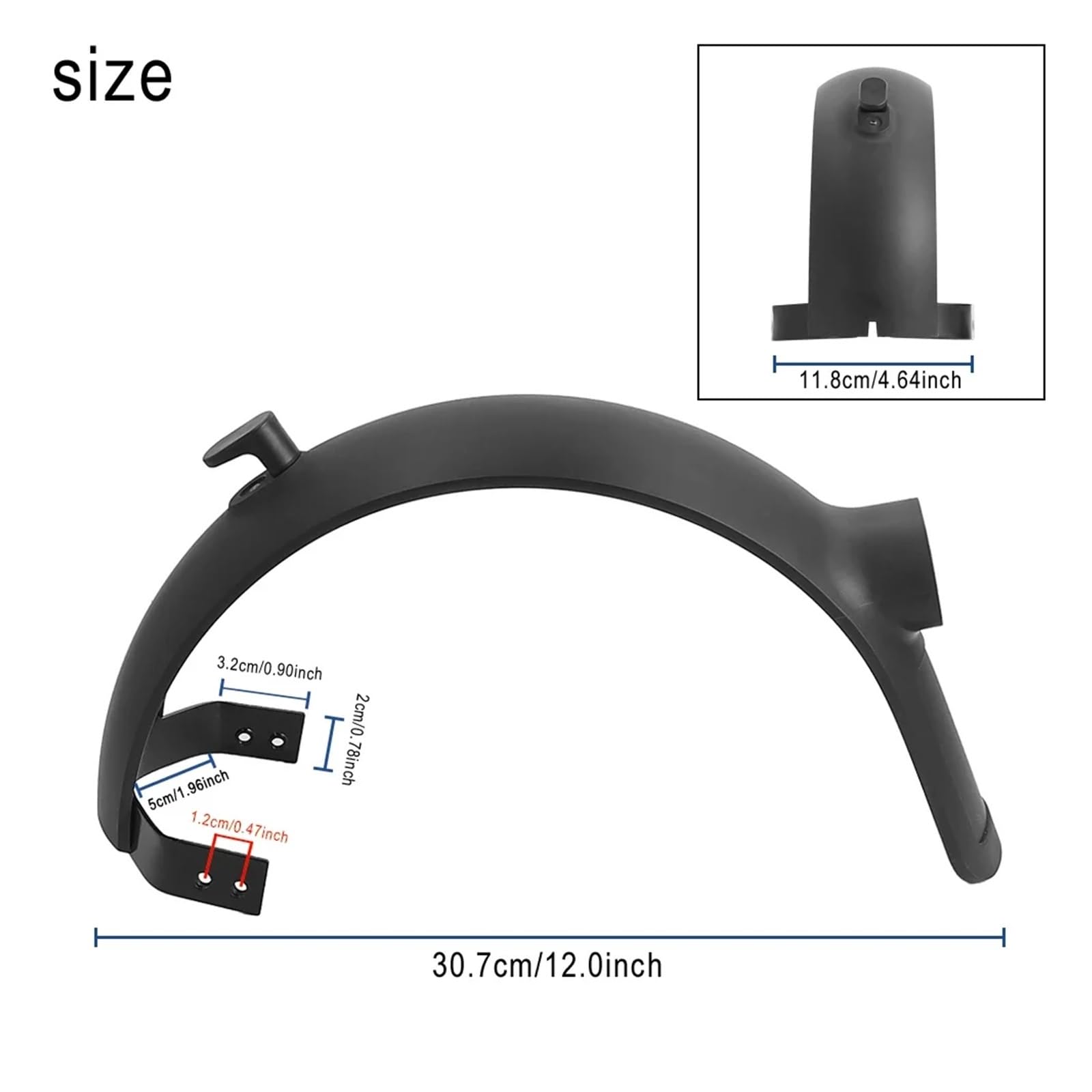NEGRO Garde-boue arrière for trottinette électrique Xiaomi Mi4 Ultra, accessoires et pièces Garde-boue arrière pour scooter