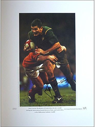 Joost van der Westhuizen signed limited edition print