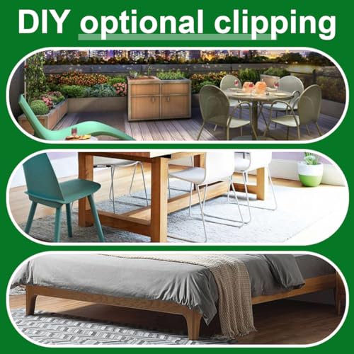 NHQZ 4 Stück Kunstrasen Miniaturgarten, Rasenteppich, 15x15cm Kunstrasen Teppich Miniaturgarten Teppich Künstliche Miniatur Moos Garten Kunstrasen Verzierung Moos DIY Dekorationen Miniatur Ornament