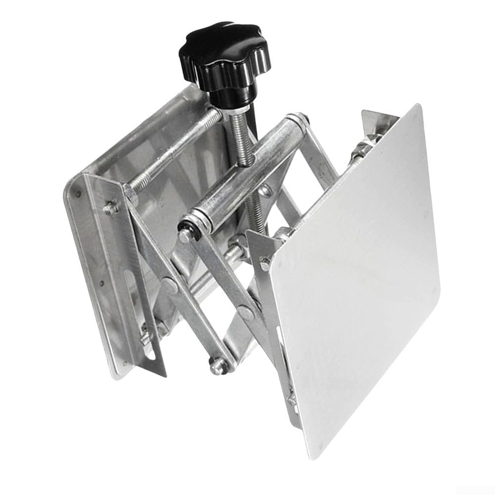 Plataforma de elevación de acero inoxidable ajustable en altura de 150 x 150 mm, versátil soporte de laboratorio y mesa de trabajo para carpintería, proyectos de enrutador y uso en talleres