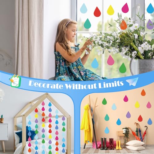 Goutte de pluie pour tableau d'affichage décoration école
