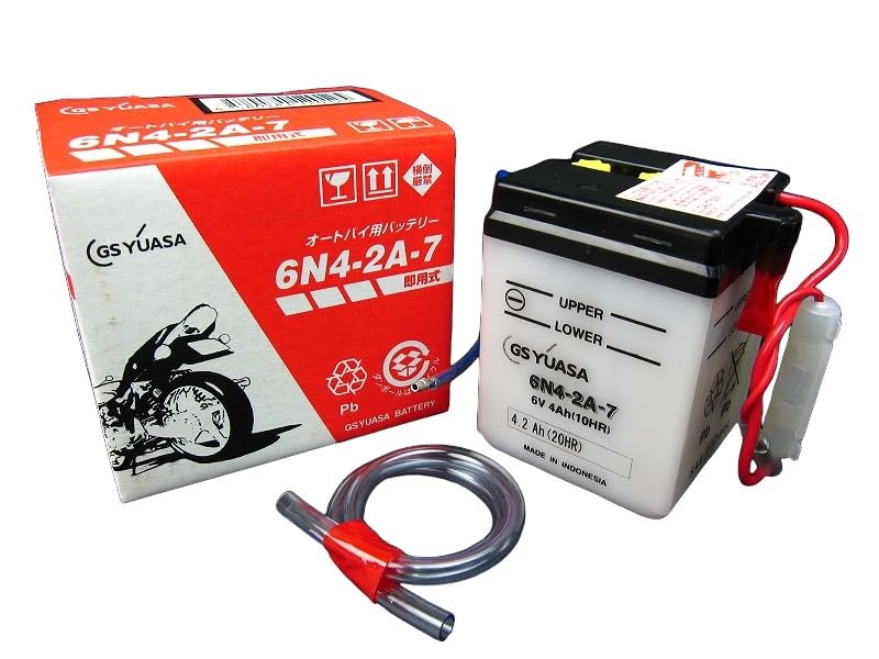 Amazon | ミニモト GSユアサ6Vバッテリー6N4-2A-7 | バイク