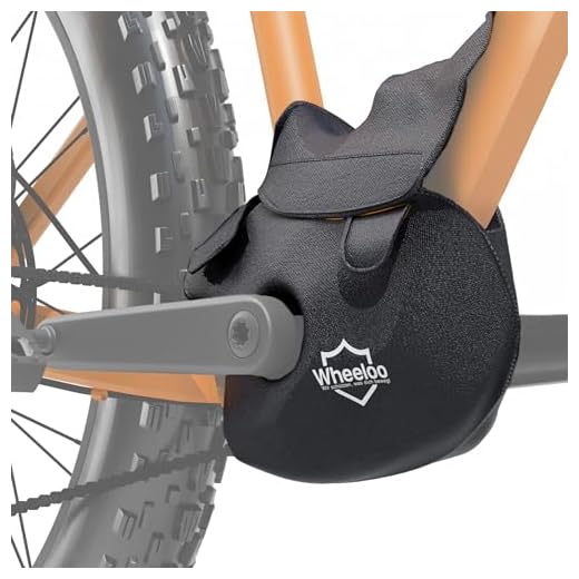 WHEELOO Ebike - Funda Protectora para Motor Central, protección para el portabicicletas, protección del Motor, como protección de Lluvia, se Adapta por Ejemplo a Bosch, Brose