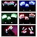 XISFORX 7 colors light show LED Gloves Rave Light Finger Lighting Flashing Glow Mittens