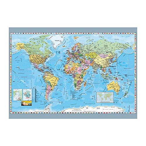 Dino Toys 532489 - Puzzle de juguete con mapa pol&iacute;tico del mundo , color/modelo surtido
