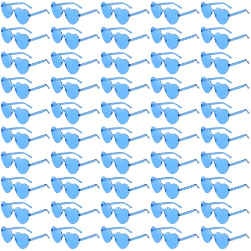 Lunettes de soleil cœur sans monture en vrac x50 pour fête