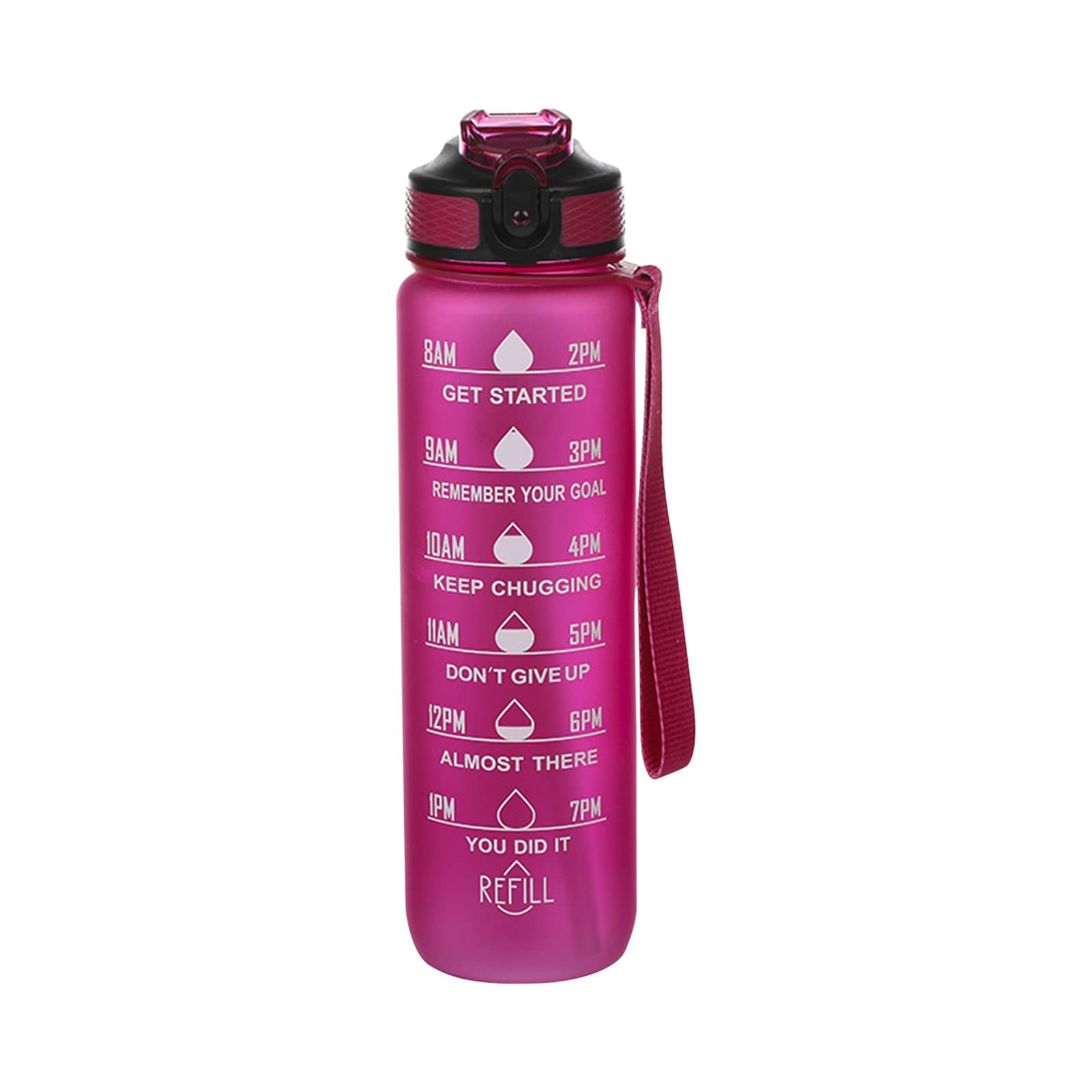 32 Oz Water Bottles with Time Marker Motivational Bottle Squeezing Ejection Opening Bpa Free Travel Water Bottle for