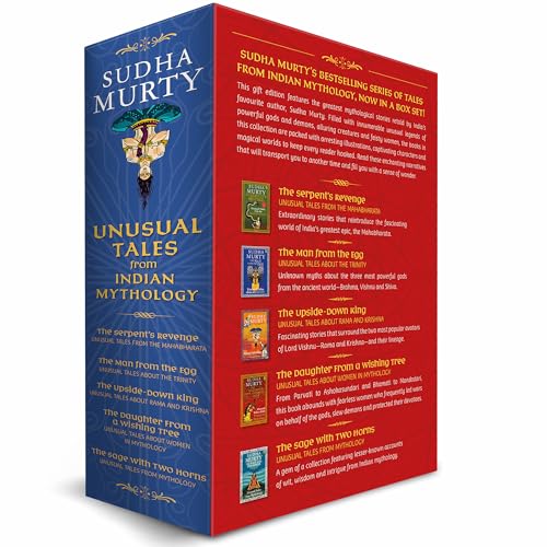 Image of Unusual Tales from Indian Mythology | Sudha Murty's Bestselling Series | Set of 5 Books | Stories from Mahabharata, Ramayana, & Mythical Characters | Ages 9+