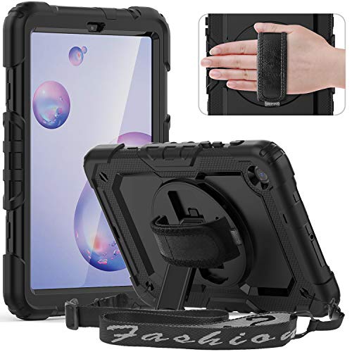 Timecity Case for Samsung Galaxy Tab A 8.4 2020, SM-T307 Case, with Pencil Holder Screen Protector& Swivel Stand&Hand Strap&Shoulder Strap, Case for Samsung Galaxy Tab A 8.4-Inch/ SM-T307U-Black Timecity Case for Samsung Galaxy Tab A 8.4 2020, SM-T307 Case, with Pencil Holder Screen Protector& Swivel Stand&Hand Strap&Shoulder Strap, Case for Samsung Galaxy Tab A 8.4-Inch/ SM-T307U-Black
