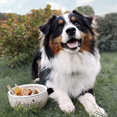 Pfotenliebe getrocknete Hühnerfüße für Hunde, 100% Huhn, knuspriger Hundesnack, 100g