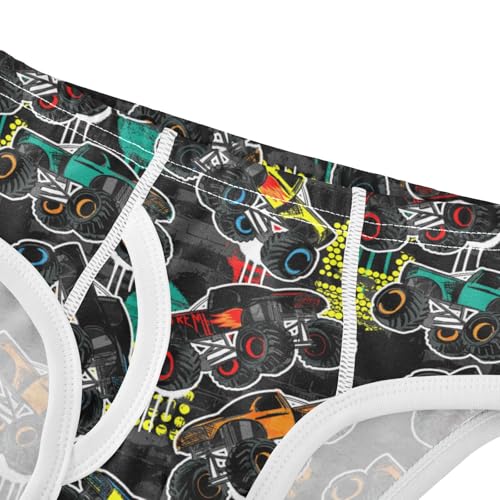 Boys' Exclusive Briefs Toddler Underwear 95% Combed Cotton Boxerbriefs 2T Tractor Cars Farm Scene Pattern 14