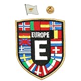 Badges de drapeau à haute durabilité à haute durabilité Europe Peltate Peltate: Coupe et couture délicates, détails magnifiques avec une couleur vive. Chaque patch a un film adhésif durable et collant à l'arrière, fournissant différentes applications: 1. Restez sur n'importe quelle surface plate comme un téléphone ou un ordinateur portable. 27.Resferts de fer ou couture sur des tissus.