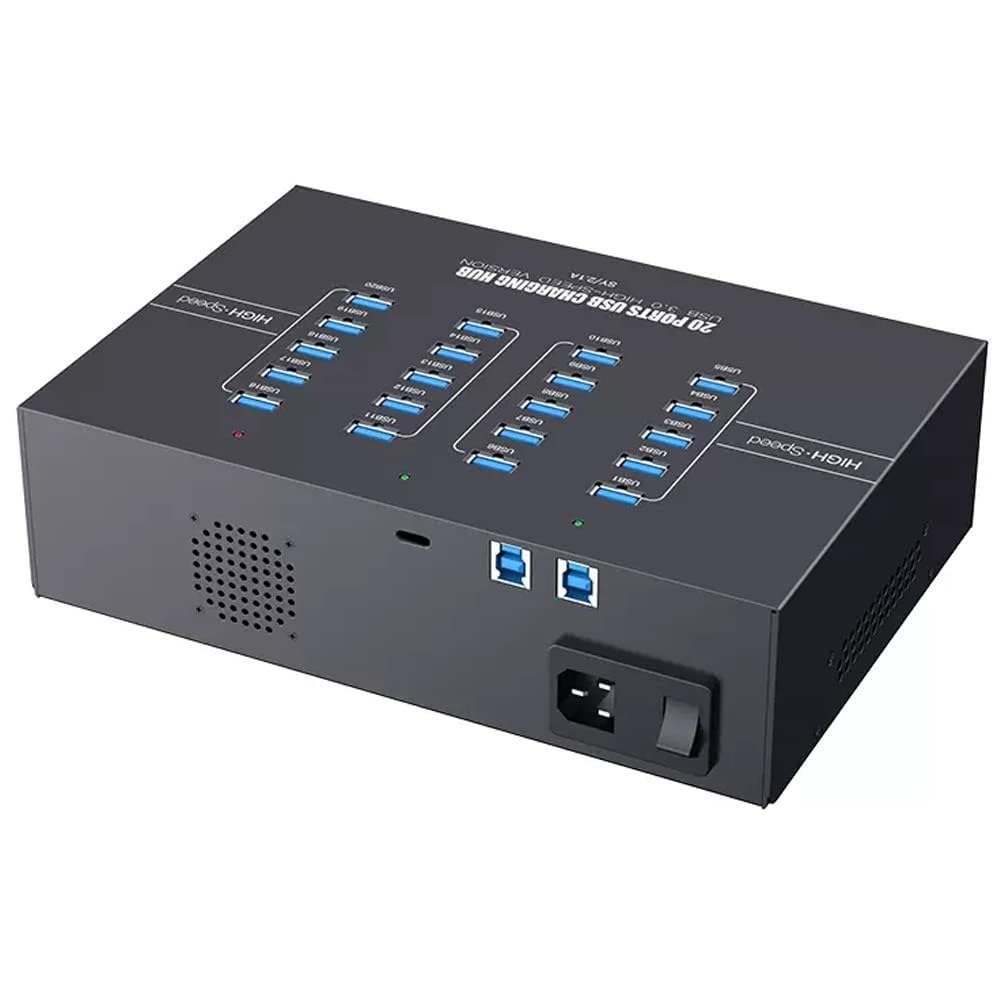 UHPPOTE Station de Charge et de synchronisation de données USB 3.0 de qualité Industrielle 2,1 A 20 Ports