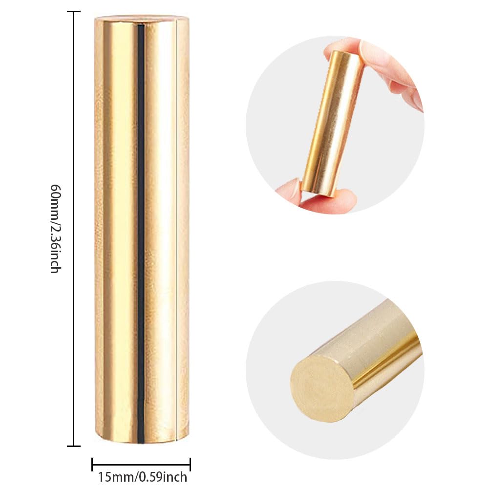 DELORIGIN Mini Brass Wax Seal Stamp Gun Wax Seal Bee 15mm Gold for Wedding Invitations Envelopes Engagement Party Wine Packing Greeting Cards Gift - Image 2