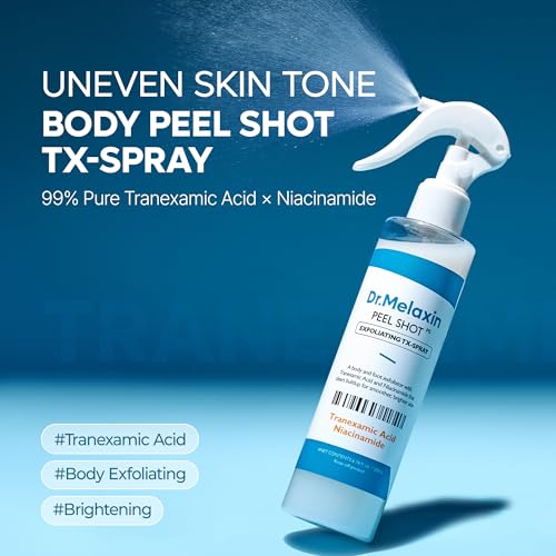 Dr.Melaxin Peel Shot Exfoliating TX-Spray 6.76 fl.oz - 99% Tranexamic Acid and Niacinamide Body Exfoliator Spray for Uneven Skin Tone, AHA PHA Body Peel for Rough Skin, K-Beauty Body Skin Care - image 2