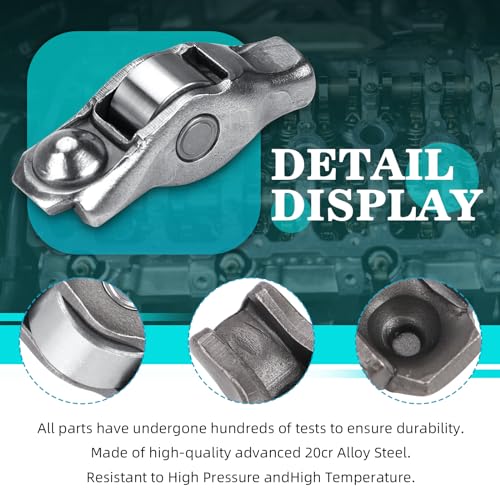 Image of 5184296AH 5184332AA Rocker Arms Valve Lifter Kit Compatible With Jeep Grand Cherokee Chrysler 200 300 Dodge Challenger Charger Journey Avenger Ram Promaster 1500 2500 3500 3.6L (12 Pcs)