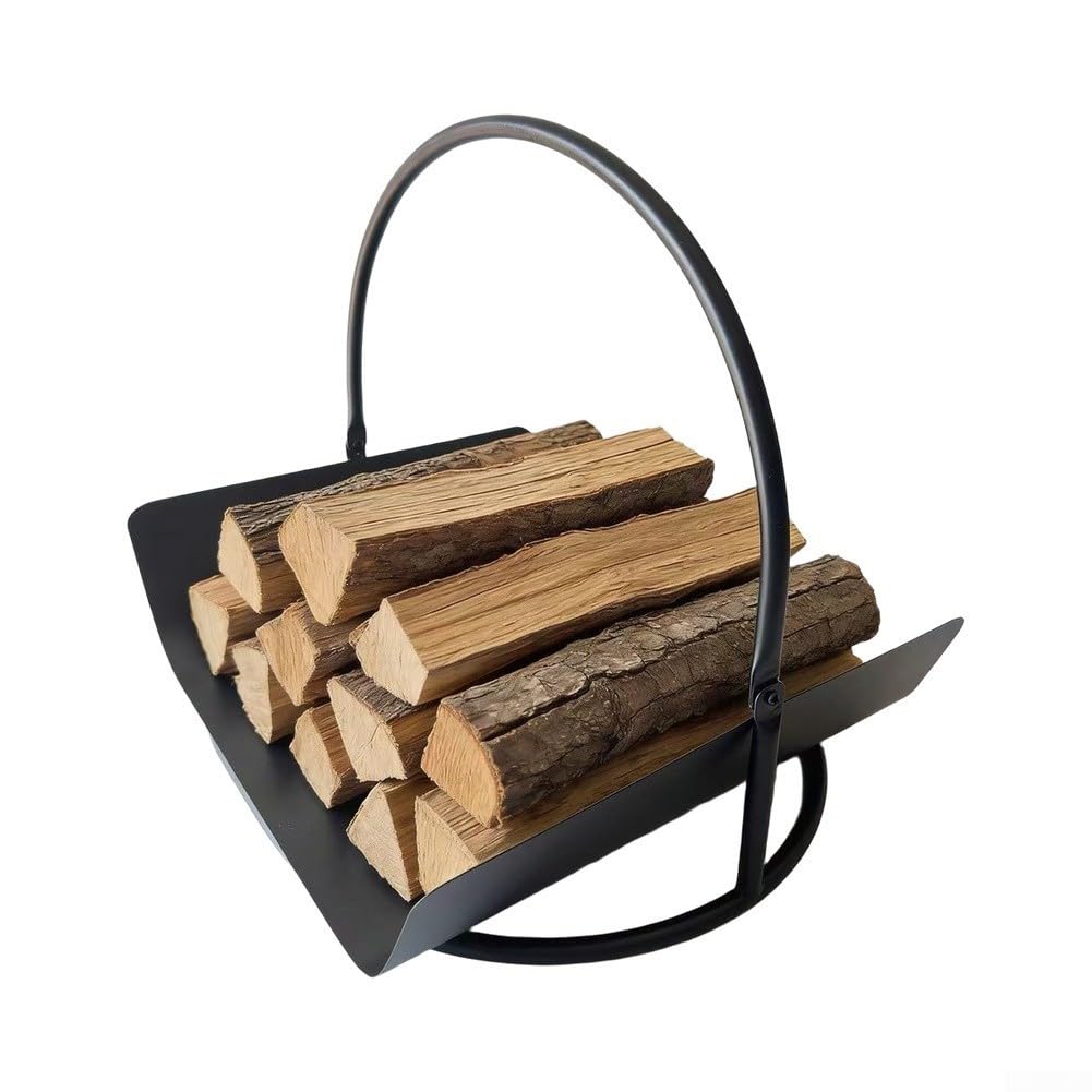 Rangement pour bois pour cheminée 35x42cm Intérieur Extérieur