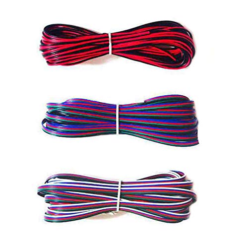 Gimax 100m 2Pin 3Pin 4Pin 5Pin LED Connector Extension Wire Insulated Cable For 3528 5050 RGB RGBW WS2812B LED Strip Connecting - (Pins: 2P)