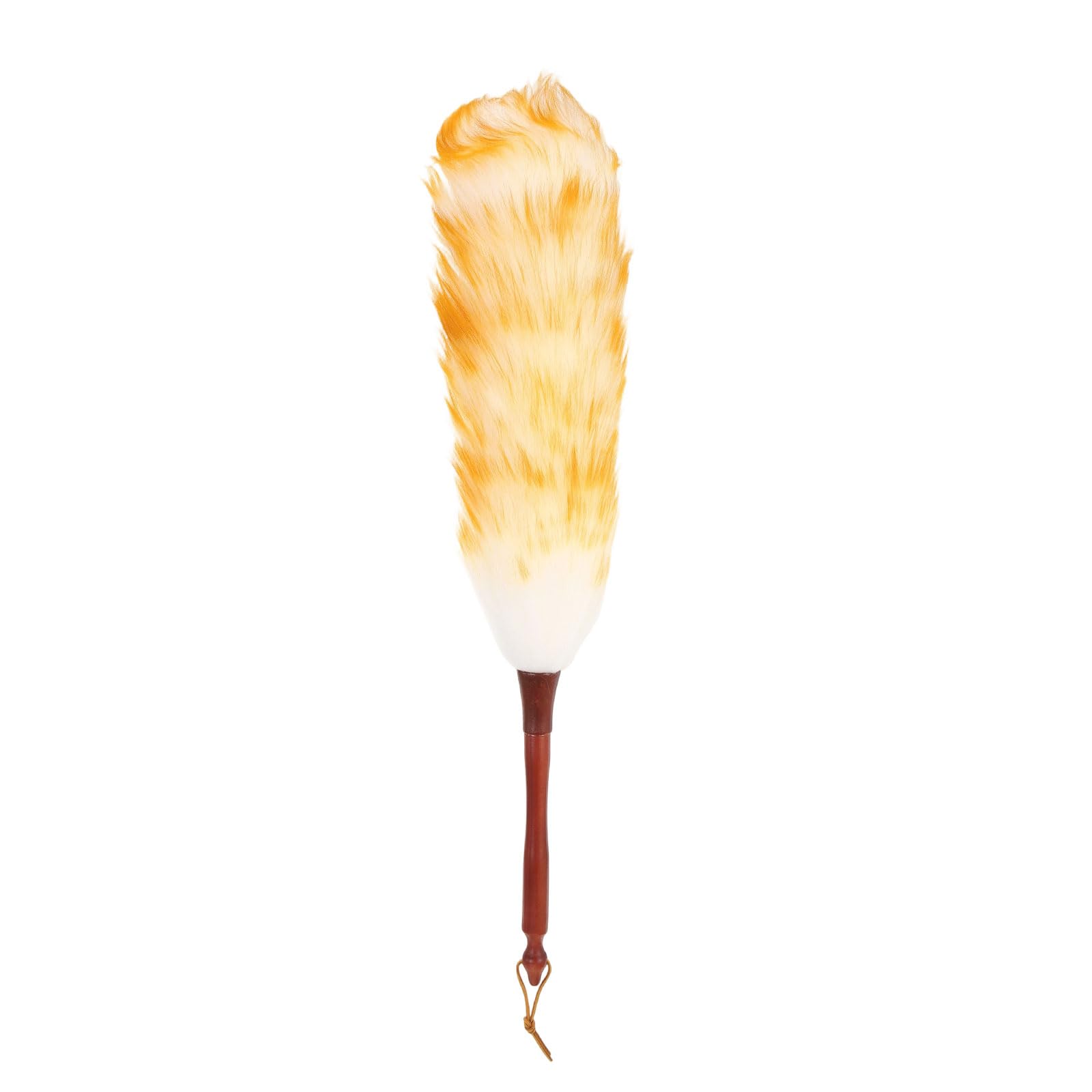 QUARKZMAN Plumero De Lana 24.4" Limpiador De Plumas Natural Blanco Dorado