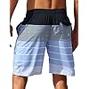 ELETOP Men's Swim Trunks Quick Dry Bathing Suit Swimming Board Shorts Mesh Lining Beach Swimwear