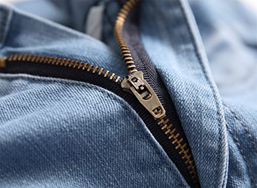 Jeans breaking hole oversize hommes coupe longue fourche slim-fit conique - 3
