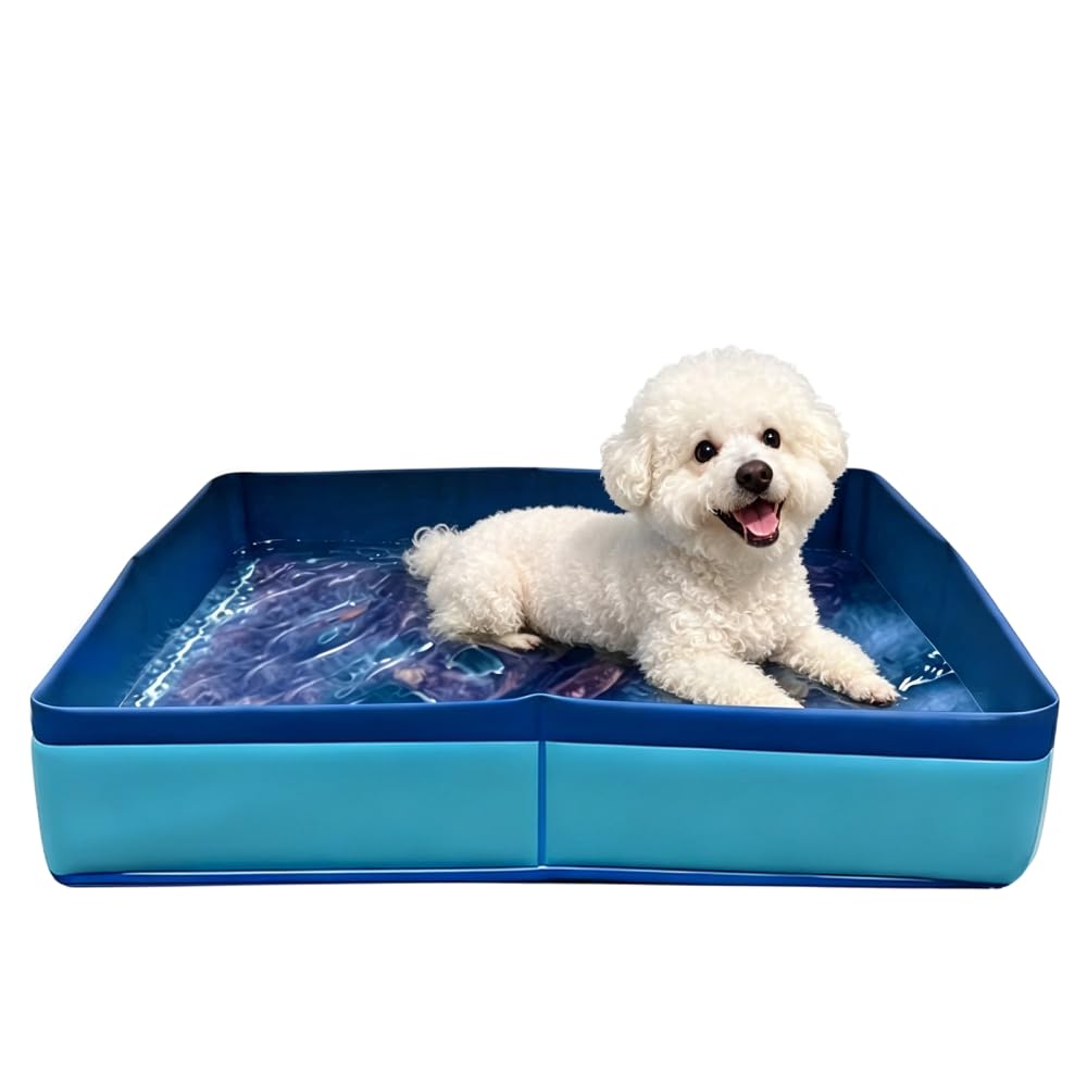 Pet Bathing Pool,Foldable Waterproof PVC Paddling Tub