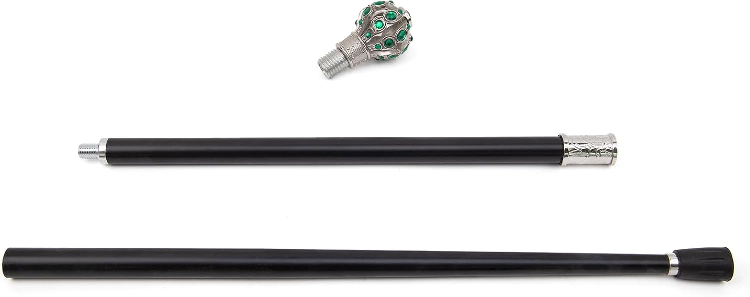 White Green Ball Walking Stick Decorative Vampire Cospaly Vintage Party Fashionable Walking Cane Halloween Crosier 93cm