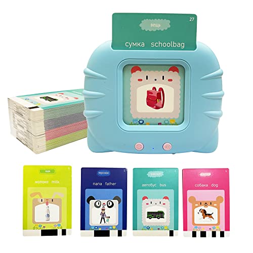 Image of Russian English Taking Flash Cards 112 PCS, Teach & Learn Basic Russian Alphabet Words for Children, Bilingual Early Learning & Easy Teaching Russian Books for Kids