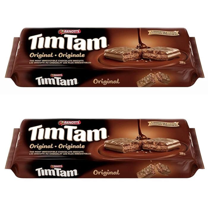 Arnott's Tim Tam Chocolate Biscuits, 200g7.1oz, 2-Pack Imported from Canada, 7.1 Ounce (Pack of 2)