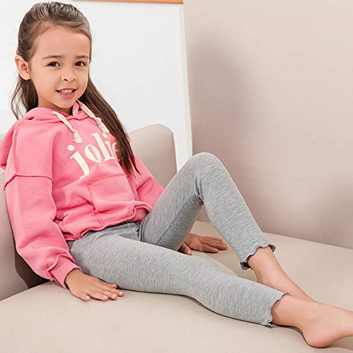 Little Girls Basic Leggings 4-Pack Soft Comfortable Leggings Tights Pants for Girls2