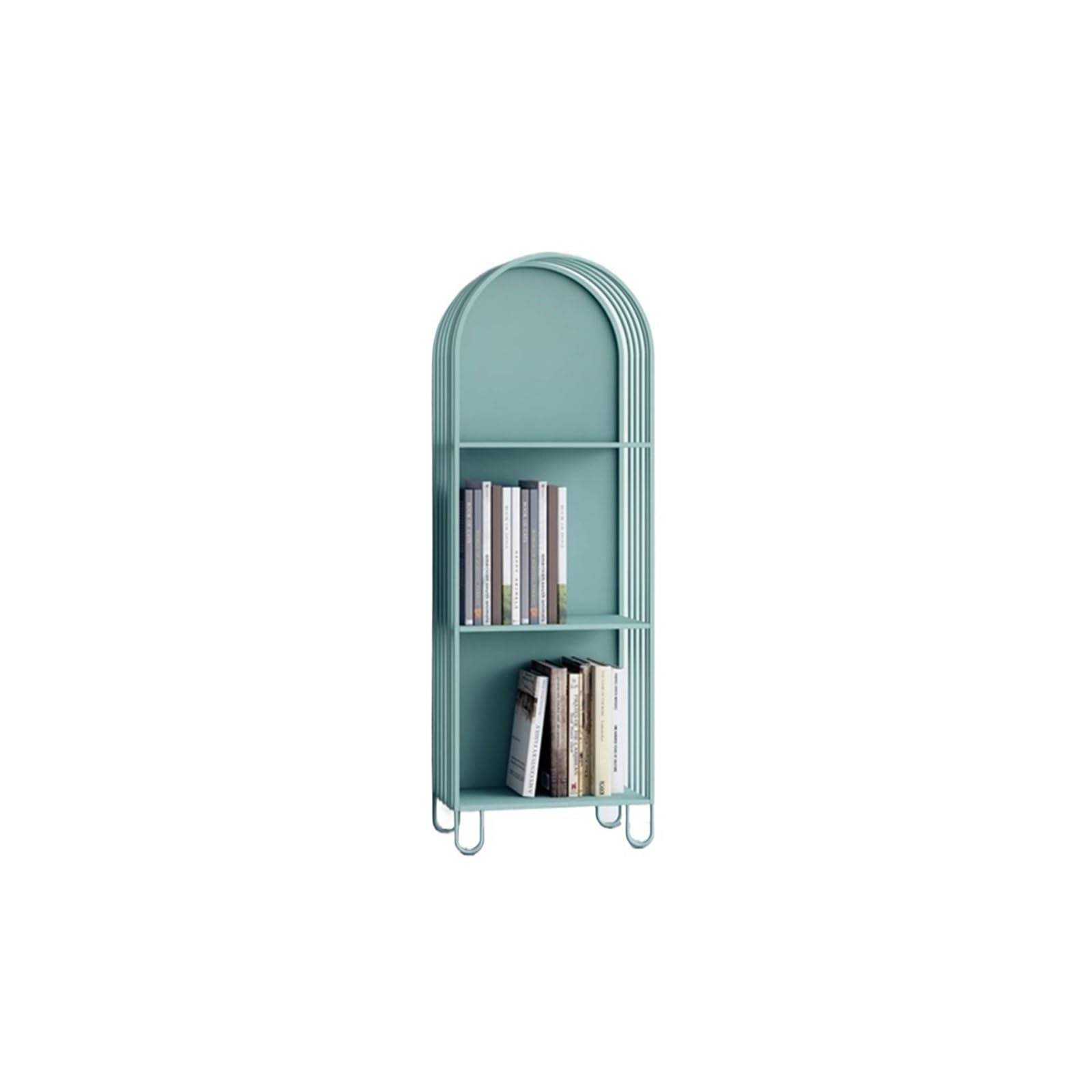 Huangj-0527 Bookcase Storage Shelves Iron Bookshelf Floor-Standing Simple Home Wall Storage Rack Modern Bookcase Picture Book Storage Rack Book Shelves(Small)
