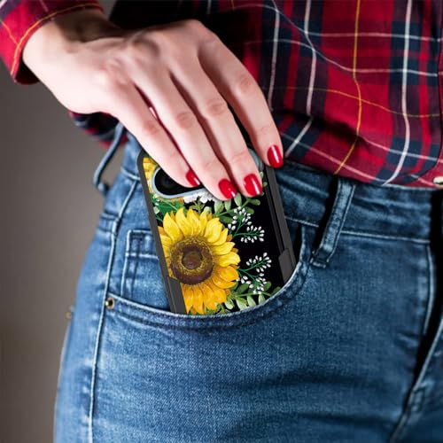 Vobber for Pixel 9/Pixel 9 Pro Case,Heavy Duty Dual Layer Hybrid Hard PC Soft Rubber Shockproof Protective Rugged Bumper Case for Google Pixel 9/Pixel 9 Pro 2024,Sunflowers Floral Patterns - image 5