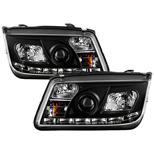 Aftermarket for 1999-2005 Volkswagen Jetta Projector Headlights Headlamps DRL LED Tube