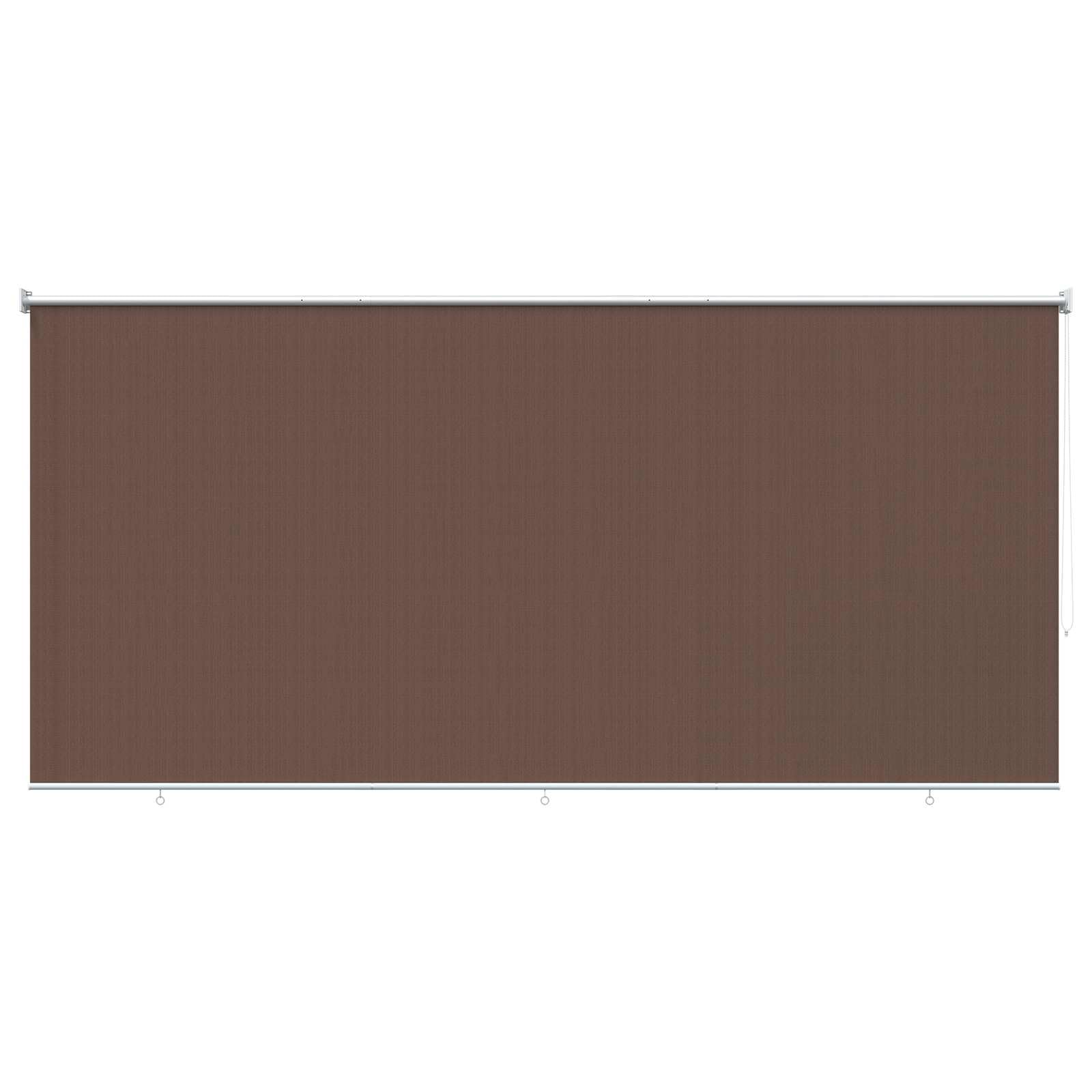 vidaXL 90% UV Blocking Taupe HDPE Outdoor Roller Blind Balcony Patio Sun Shade Garden Window Roller Blind