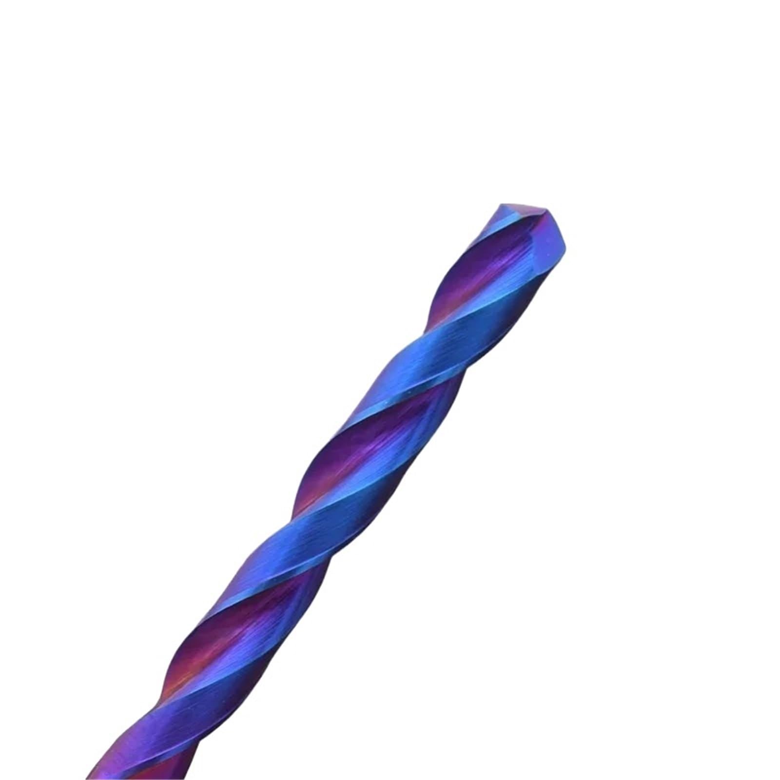 Taladro helicoidal de carburo sólido HRC65 60MM 80 100MM alargamiento con Revestimiento Azul 1-15mm Herramienta de maquinaria Metal Duro perforación de Acero(4.2,80mm)